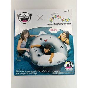 BigMouth Squishmallows Gordon The Shark Pool Float 4 ft Summer Raft New In Box